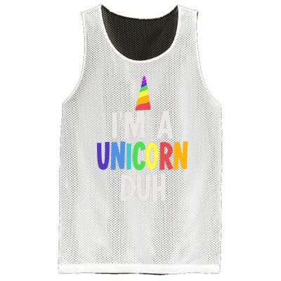 Im A Unicorn Duh Halloween Costume Mesh Reversible Basketball Jersey Tank