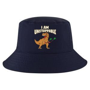 I Am Unstoppable TRex Funny Short Dinosaur Arms Joke Cool Comfort Performance Bucket Hat