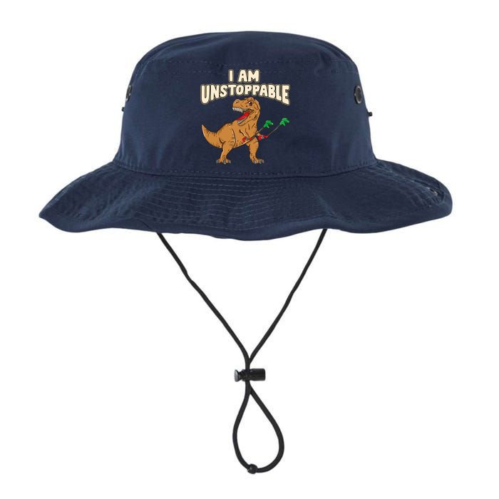 I Am Unstoppable TRex Funny Short Dinosaur Arms Joke Legacy Cool Fit Booney Bucket Hat