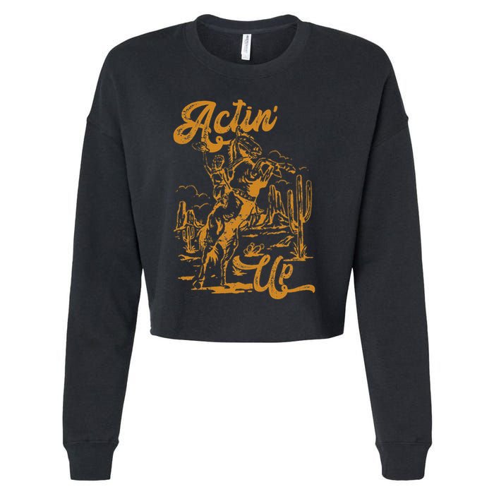 IM Actin Up IM Acting Up Cropped Pullover Crew