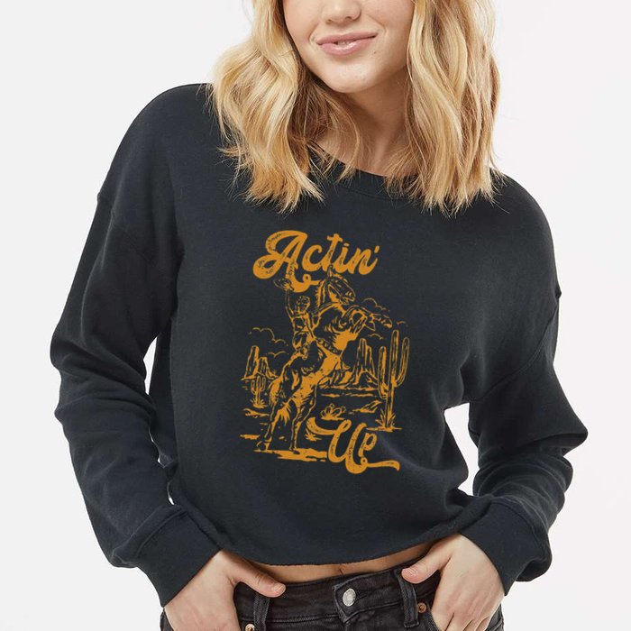IM Actin Up IM Acting Up Cropped Pullover Crew