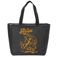 IM Actin Up IM Acting Up Zip Tote Bag