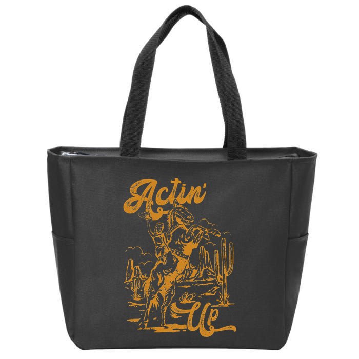 IM Actin Up IM Acting Up Zip Tote Bag