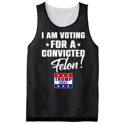 I Am Voting For A Convicted Felon Trump 2024 Mesh Reversible Basketball Jersey Tank