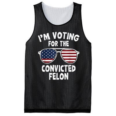 I Am Voting For A Convicted Felon Trump 2024 Mesh Reversible Basketball Jersey Tank