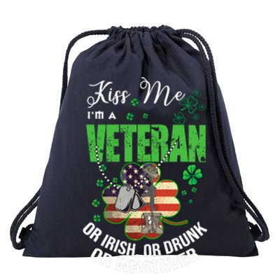 IM A Veteran Or Irish Or Drunk Or Whatever Patricks Drawstring Bag