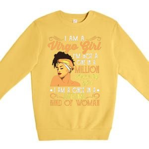 Im A Virgo Girl Black Women Shirts Virgo Girl Premium Crewneck Sweatshirt