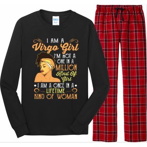 Im A Virgo Girl Black Women Shirts Virgo Girl Long Sleeve Pajama Set