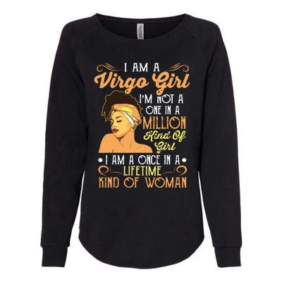 Im A Virgo Girl Black Women Shirts Virgo Girl Womens California Wash Sweatshirt