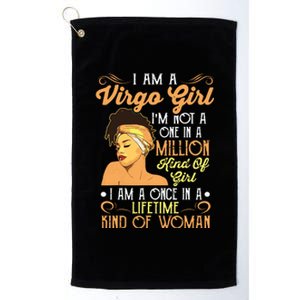 Im A Virgo Girl Black Women Shirts Virgo Girl Platinum Collection Golf Towel