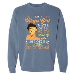 Im A Virgo Girl Black Women Shirts Virgo Girl Garment-Dyed Sweatshirt