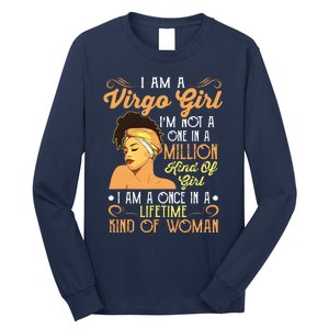 Im A Virgo Girl Black Women Shirts Virgo Girl Long Sleeve Shirt