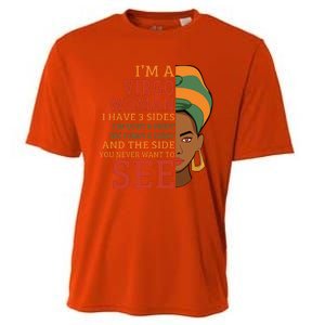 Im A Virgo Woman I Have 3 Sides Funny Cooling Performance Crew T-Shirt