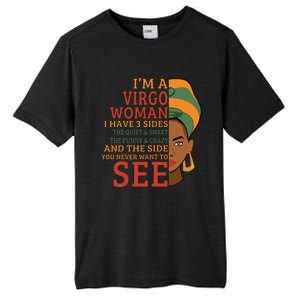 Im A Virgo Woman I Have 3 Sides Funny Tall Fusion ChromaSoft Performance T-Shirt