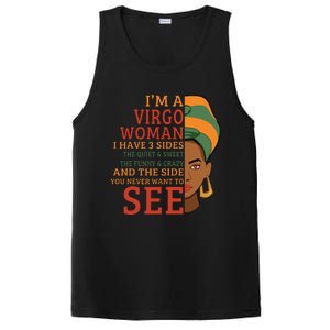 Im A Virgo Woman I Have 3 Sides Funny PosiCharge Competitor Tank