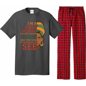 Im A Virgo Woman I Have 3 Sides Funny Pajama Set