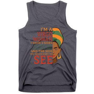 Im A Virgo Woman I Have 3 Sides Funny Tank Top