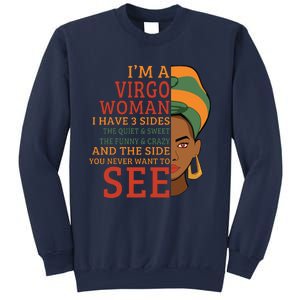 Im A Virgo Woman I Have 3 Sides Funny Sweatshirt