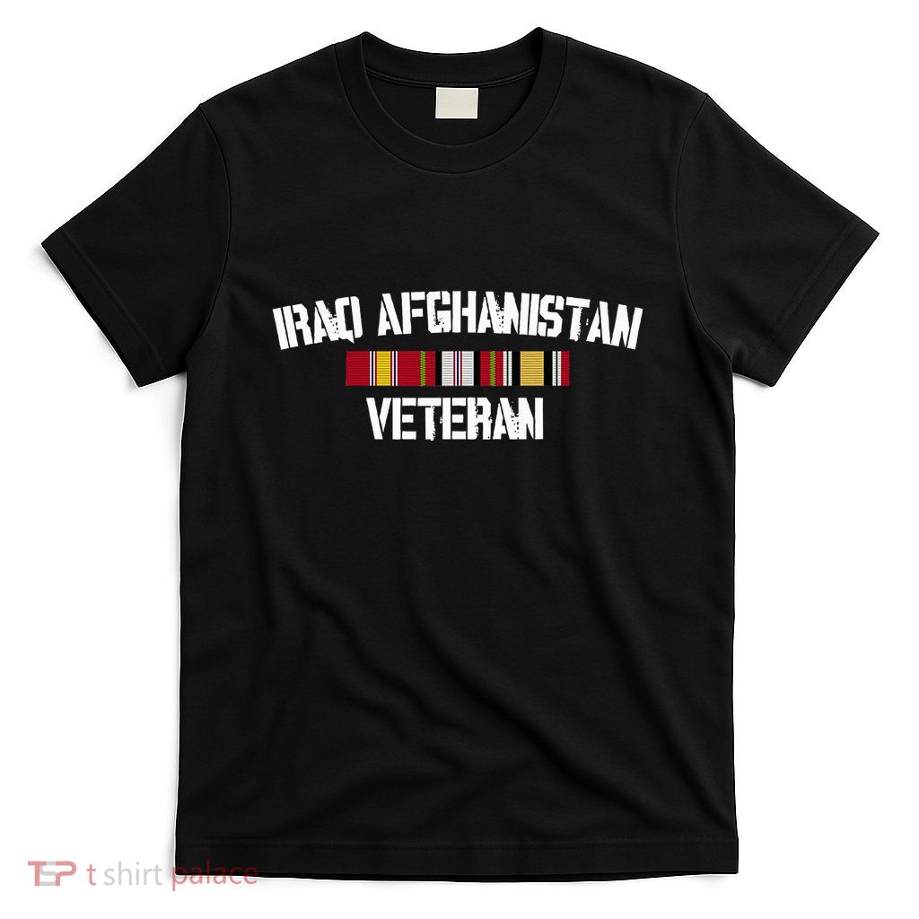 Iraq Afghanistan Veteran Pride Service Ribbon T-Shirt