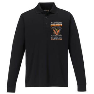 IM A Veteran Grandpa I Have Risked My Life To Protect Strangers Performance Long Sleeve Polo