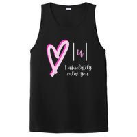 I absolutely value you Math Teacher Valentine's Day PosiCharge Competitor Tank