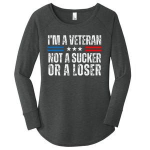 IM A Veteran Not A Sucker Or A Loser Women's Perfect Tri Tunic Long Sleeve Shirt