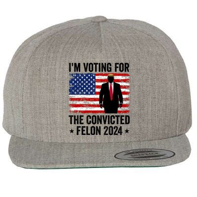 Convinced Felon 2024 Wool Snapback Cap