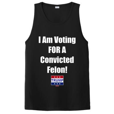 I Am Voting For A Convicted Felon Trump 2024 PosiCharge Competitor Tank