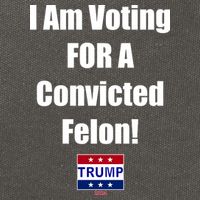 I Am Voting For A Convicted Felon Trump 2024 Cotton Canvas Backpack