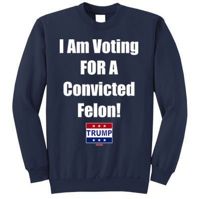 I Am Voting For A Convicted Felon Trump 2024 Sweatshirt