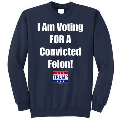 I Am Voting For A Convicted Felon Trump 2024 Sweatshirt