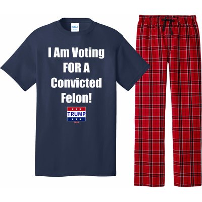 I Am Voting For A Convicted Felon Trump 2024 Pajama Set