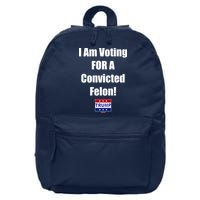 I Am Voting For A Convicted Felon Trump 2024 16 in Basic Backpack