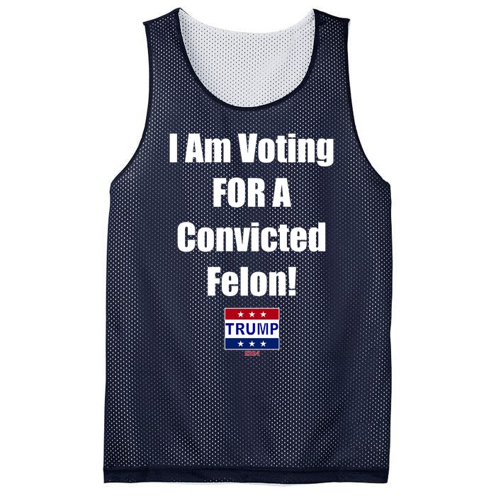 I Am Voting For A Convicted Felon Trump 2024 Mesh Reversible Basketball Jersey Tank