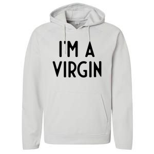 Im A Virgin I Funny White Lie Party Performance Fleece Hoodie