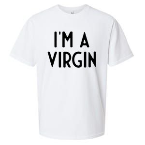 Im A Virgin I Funny White Lie Party Sueded Cloud Jersey T-Shirt