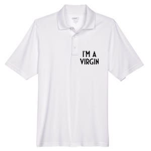 Im A Virgin I Funny White Lie Party Men's Origin Performance Pique Polo