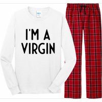 Im A Virgin I Funny White Lie Party Long Sleeve Pajama Set