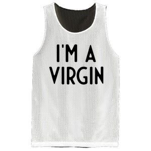 Im A Virgin I Funny White Lie Party Mesh Reversible Basketball Jersey Tank