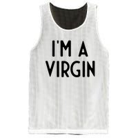 Im A Virgin I Funny White Lie Party Mesh Reversible Basketball Jersey Tank