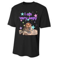 I Am Very Eepy Funny Cat Blanket Performance Sprint T-Shirt