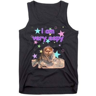 I Am Very Eepy Funny Cat Blanket Tank Top