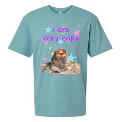 I Am Very Eepy Funny Cat Blanket Sueded Cloud Jersey T-Shirt