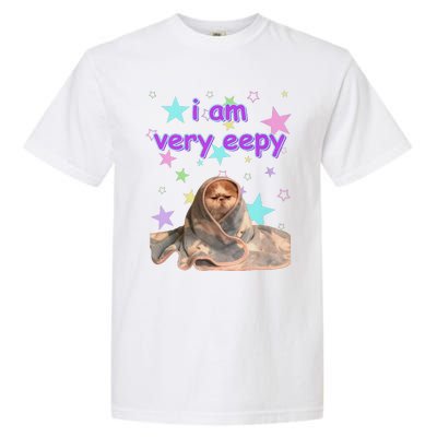 I Am Very Eepy Funny Cat Blanket Garment-Dyed Heavyweight T-Shirt