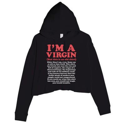 I’M A Virgin But This Is An Old Older Than I Am Even Crop Fleece Hoodie