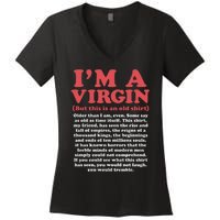 I’M A Virgin But This Is An Old Older Than I Am Even Women's V-Neck T-Shirt