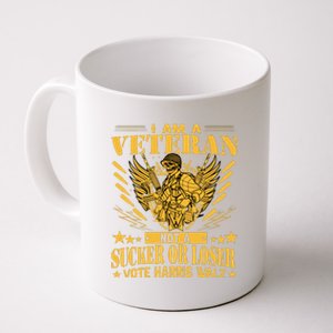 IM A Veteran Not A Sucker Or A Loser Harris Walz 2024 Coffee Mug