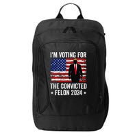 I Am Voting Convicted Felon 2024 City Backpack