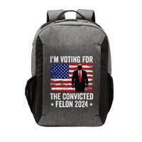 I Am Voting Convicted Felon 2024 Vector Backpack
