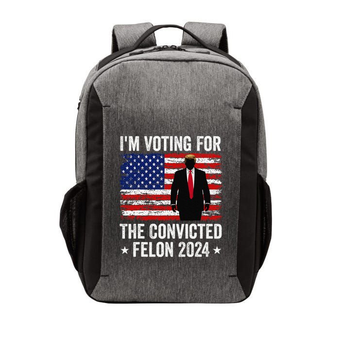 I Am Voting Convicted Felon 2024 Vector Backpack